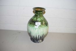 SWEDISH POTTERY VASE WITH DRIP GLAZE