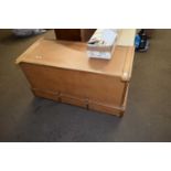 MODERN LIGHT OAK BLANKET BOX