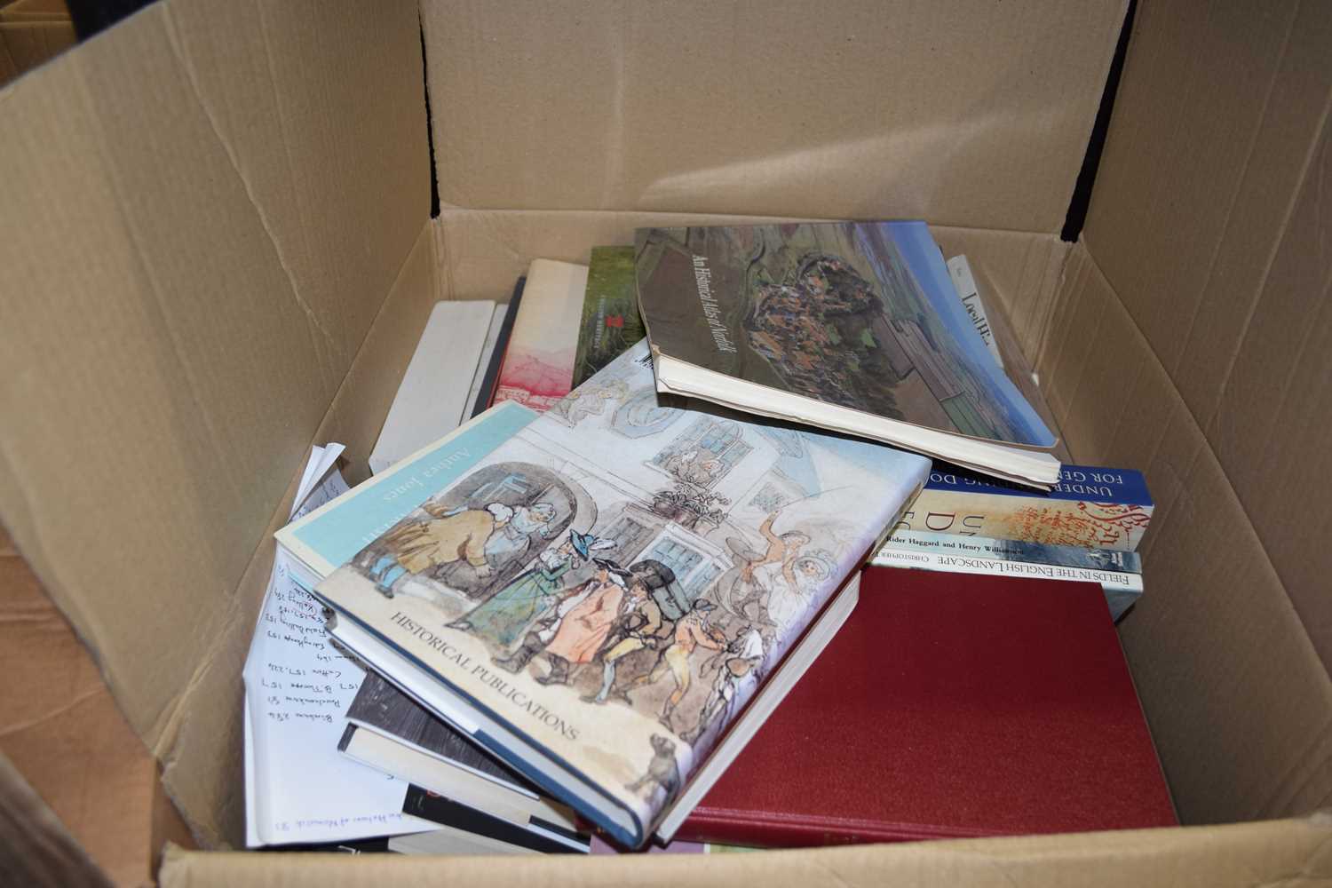 ONE BOX OF MIXED BOOKS