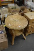 WICKER CONSERVATORY TABLE