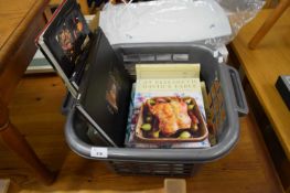 ONE BOX OF COOKERY BOOKS