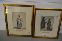 WATERCOLOUR STUDY, NUNS OF BASIL, AND ANOTHER STUDY, RUSSIAN NURSE, BOTH F/G