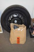 WHEEL AND TYRE FOR A VAUXHALL CORSA PLUS FURTHER SPARES
