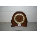 EARLY 20TH CENTURY OAK CASED MANTEL CLOCK