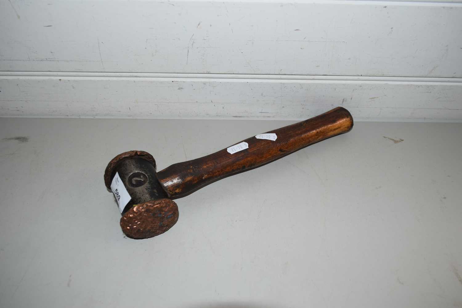 VINTAGE COPPER HEADED WORKSHOP HAMMER