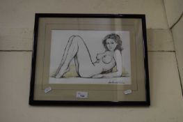 FRAMED STUDY OF A NUDE