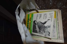 ONE BAG NORWICH CITY FOOTBALL PROGRAMS