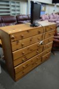 MODERN PINE 12-DRAWER BEDROOM CHEST