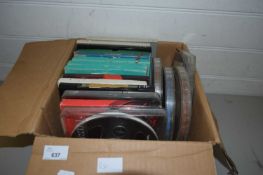 BOX OF MIXED FILM REELS