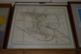MAP OF WELLS-NEXT-THE-SEA, F/G, 46CM WIDE