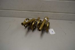 TWO BRASS MODEL CANNONS