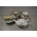 MIXED LOT OF TEA WARES TO INCLUDE AYNSLEY PEMBROKE