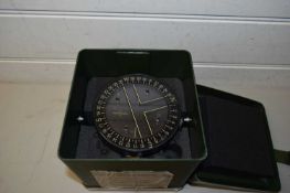 MODERN MILITARY NAVIGATION CANOE COMPASS IN CASE