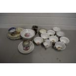 VARIOUS 19TH CENTURY CUPS AND OTHER ITEMS