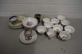 VARIOUS 19TH CENTURY CUPS AND OTHER ITEMS