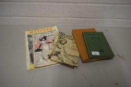 MIXED LOT VARIOUS BOOKS AND EPHEMERA COMPRISING 'HEALTH & EFFICIENCY ANNUALS', 'WATFORD IN THE