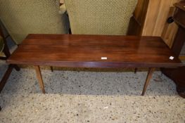 RETRO ROSEWOOD VENEERED MID-CENTURY COFFEE TABLE BY GORDON RUSSELL OF BROADWAY, 120CM WIDE