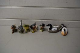 COLLECTION VARIOUS BESWICK MODEL BIRDS