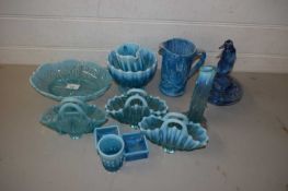 MIXED LOT VARIOUS PEARLINE AND SLAG GLASS WARES TO INCLUDE DISHES, JUGS ETC