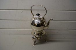 SILVER PLATED SPIRIT KETTLE AND STAND