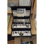 CASE OF SILVER PLATED CUTLERY