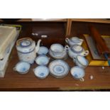 QUANTITY OF MODERN CHINESE BLUE AND WHITE TEA WARES