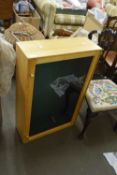 LIGHT OAK GLAZED DISPLAY CABINET