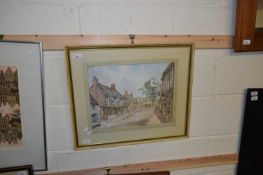 20TH CENTURY SCH0OL, STUDY OF ALFRISTON, THE STAR AND THE GEORGE, WATERCOLOUR, F/G