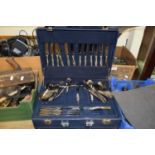 CASED SET OF SUISSINE CUTLERY