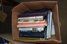 ONE BOX OF MIXED BOOKS TO INCLUDE ANTIQUES REFERENCE