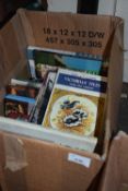 ONE BOX OF MIXED BOOKS TO INCLUDE ANTIQUES REFERENCE AND OTHERS