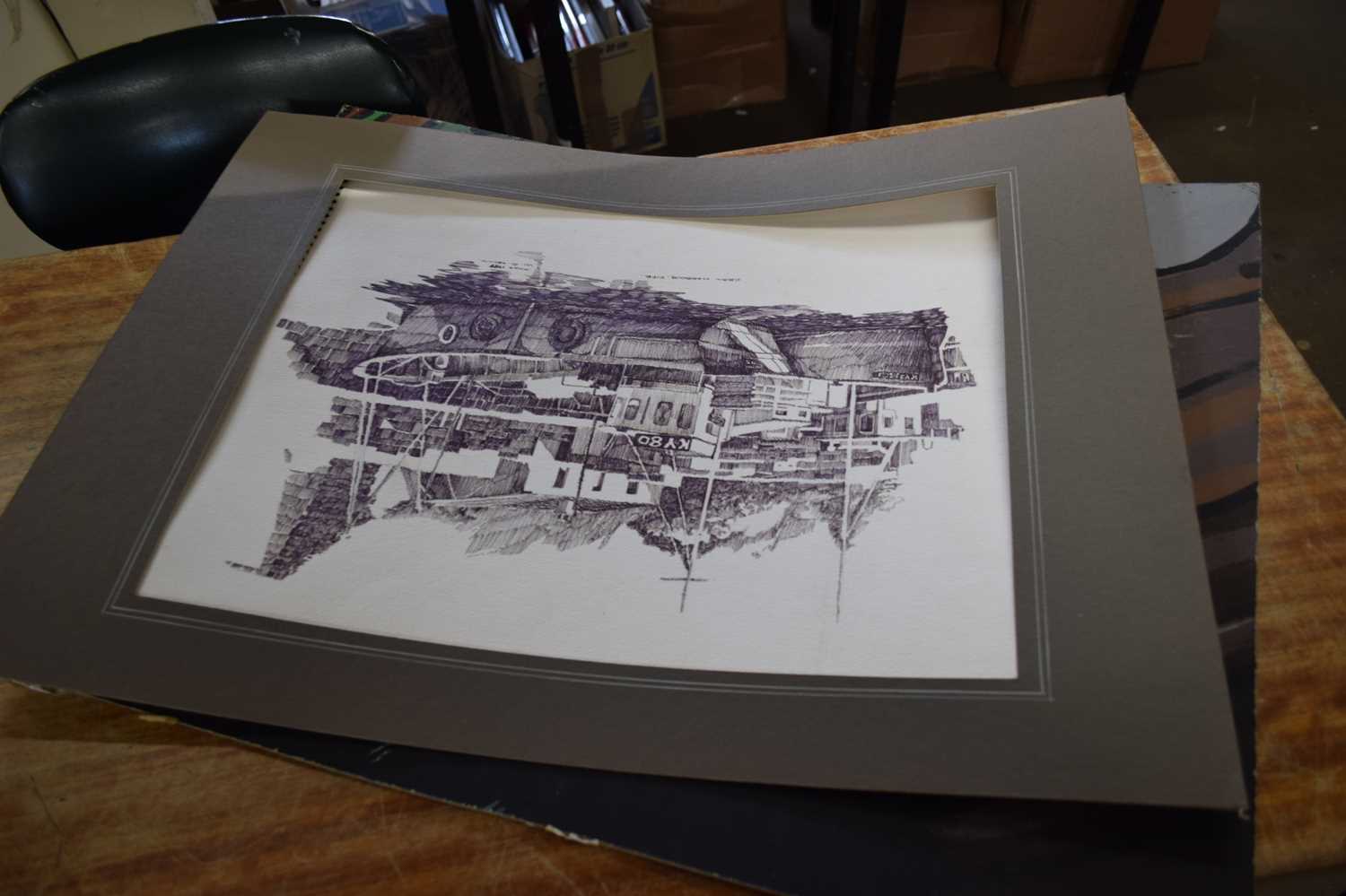 MIXED LOT VARIOUS UNFRAMED MODERN PICTURES TO INCLUDE A STUDY OF CRAIL HARBOUR, FIFE - Image 2 of 3