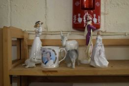 MIXED LOT TO INCLUDE FIGURES BY FRANCESCA PORCELAIN, ROYAL DOULTON FIGURINE 'PHILIPPA' PLUS