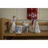 MIXED LOT TO INCLUDE FIGURES BY FRANCESCA PORCELAIN, ROYAL DOULTON FIGURINE 'PHILIPPA' PLUS