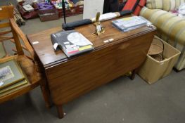 MAHOGANY DROP LEAF DINING TABLE, 106CM WIDE