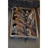 BOX OF WOODWORKING PLANES
