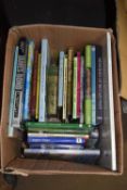 ONE BOX OF MIXED BOOKS TO INCLUDE RAILWAY INTEREST