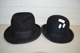 TWO BOWLER HATS