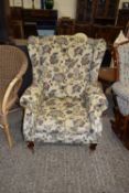 PARKER KNOLL FLORAL WING BACK CHAIR