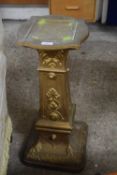 GOLD PAINTED BRETBY PLANT STAND66CM H