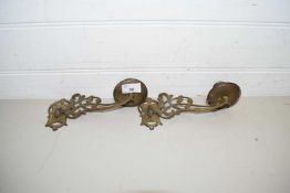 TWO BRASS WALL SCONCES