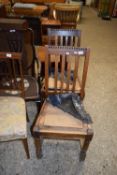 PAIR OF EARLY 20TH CENTURY OAK DINING CHAIRS (FOR RESTORATION)