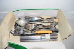 BOX OF VARIOUS MIXED CUTLERY