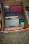 ONE BOX MIXED BOOKS TO INCLUDE MILLERS ANTIQUES GUIDE