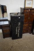 LARGE VINTAGE MILITARY PACKING CASE, MARKED TO TOP 'P.O.D. MERCHANT', 108CM WIDE