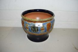 DOULTON STONEWARE JARDINIERE (CRACKED)