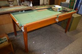VINTAGE POOL TABLE WITH ACCESSORIES
