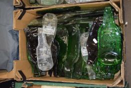 ONE BOX HEAT FLATTENED GLASS BOTTLES