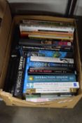 ONE BOX OF MIXED BOOKS TO INCLUDE IAN FLEMING 'JAMES BOND'