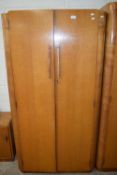 E GOMME, MID-CENTURY OAK TWO-DOOR WARDROBE WITH FITTED INTERIOR, 90CM WIDE